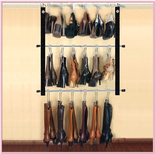 The Boot Rack™ (Rack + 6 Boot Hangers) - Boottique