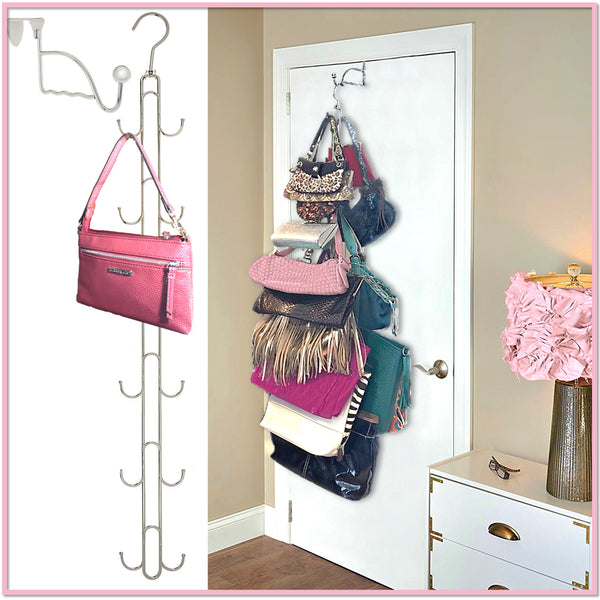 Purse Stax Purse Hanger Purse and Handbag Vertical Organizer Single or 2 Pack