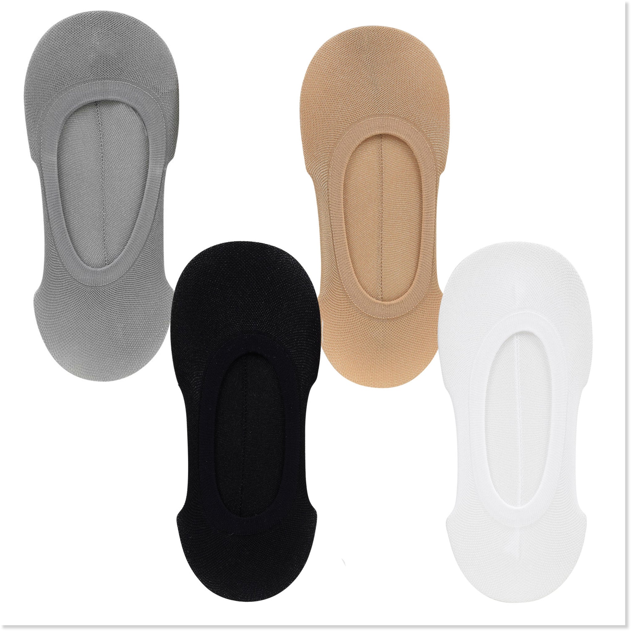 Secret Socks™ - Shoe Liners No Show Socks (Set of 4 Pair) - Boottique