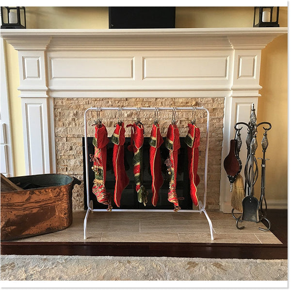 Free Standing Christmas Stocking Rack™ (includes 6 Boot Hangers ...
