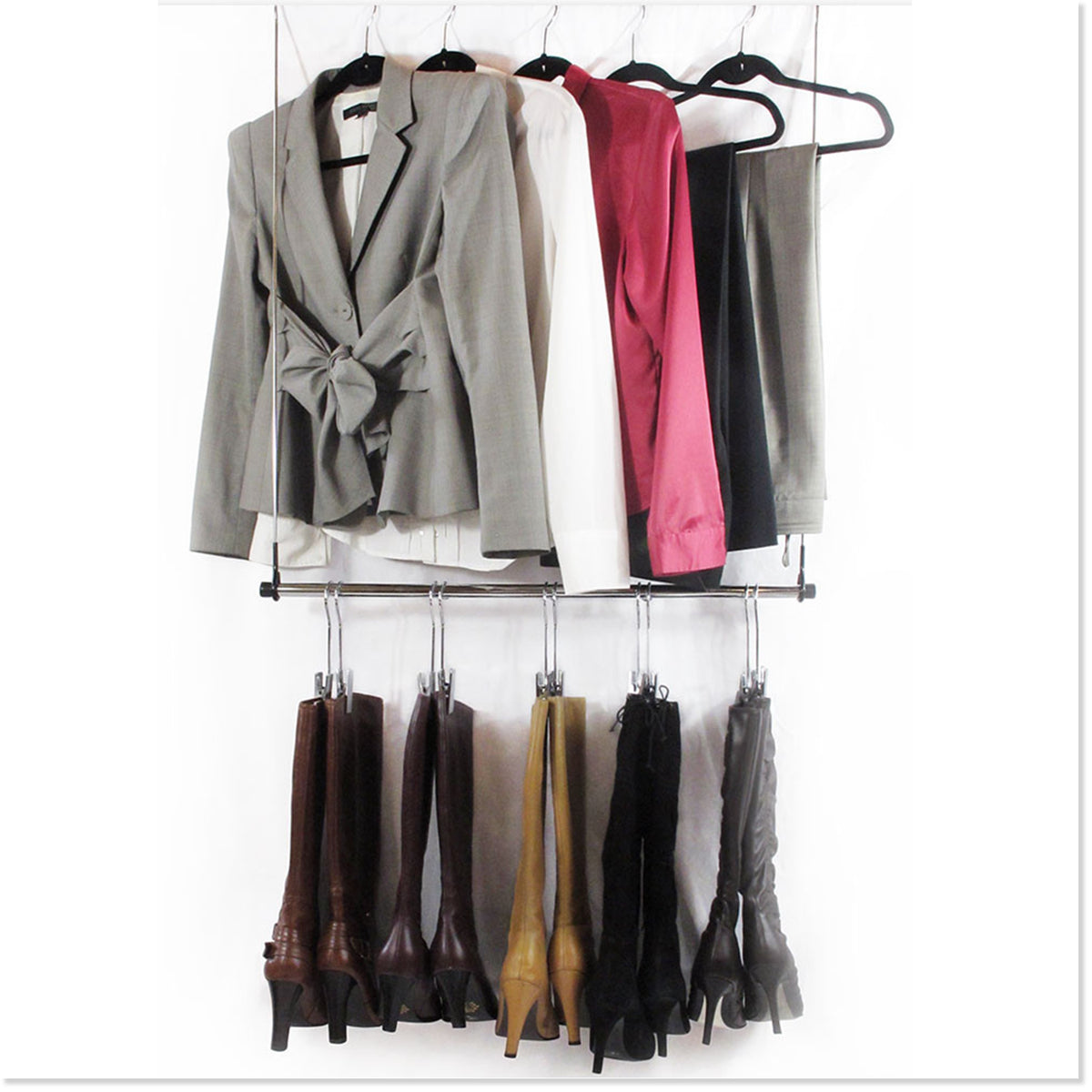 The Boot Rack™ (Rack + 6 Boot Hangers) - Boottique