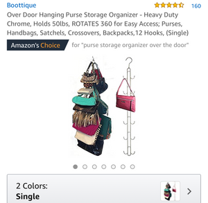 Purse Stax™ Purse Hanger -  Purse and Handbag Vertical Organizer - Amazon's Choice - Boottique
