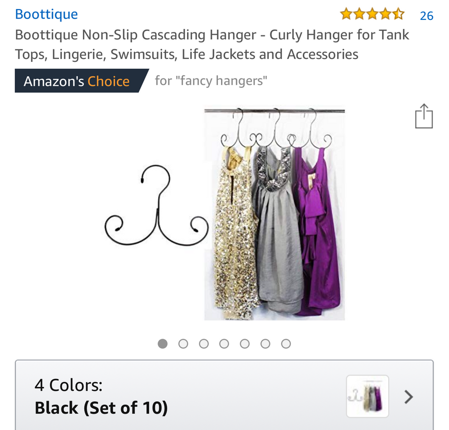 The New Cascading Curly Hanger™ (Set of 5) - Amazon's Choice - Boottique
