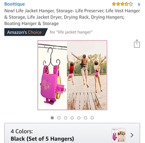 Life Jacket Hanger Dryer (Set of 5 Hangers) - Amazon's Choice - Boottique