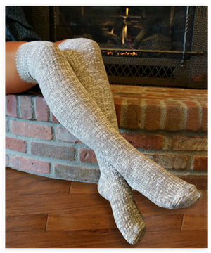 Luxe Legs™ Heathered Thigh-Highs - Boottique