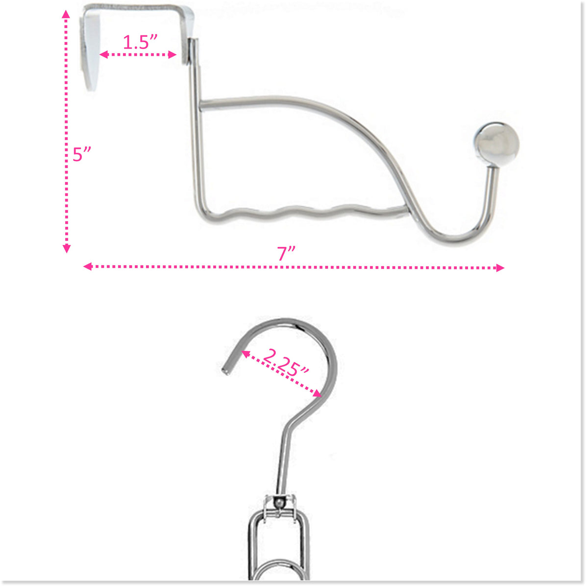 Purse Stax™ Purse Hanger Purse and Handbag Vertical Organizer (Singl