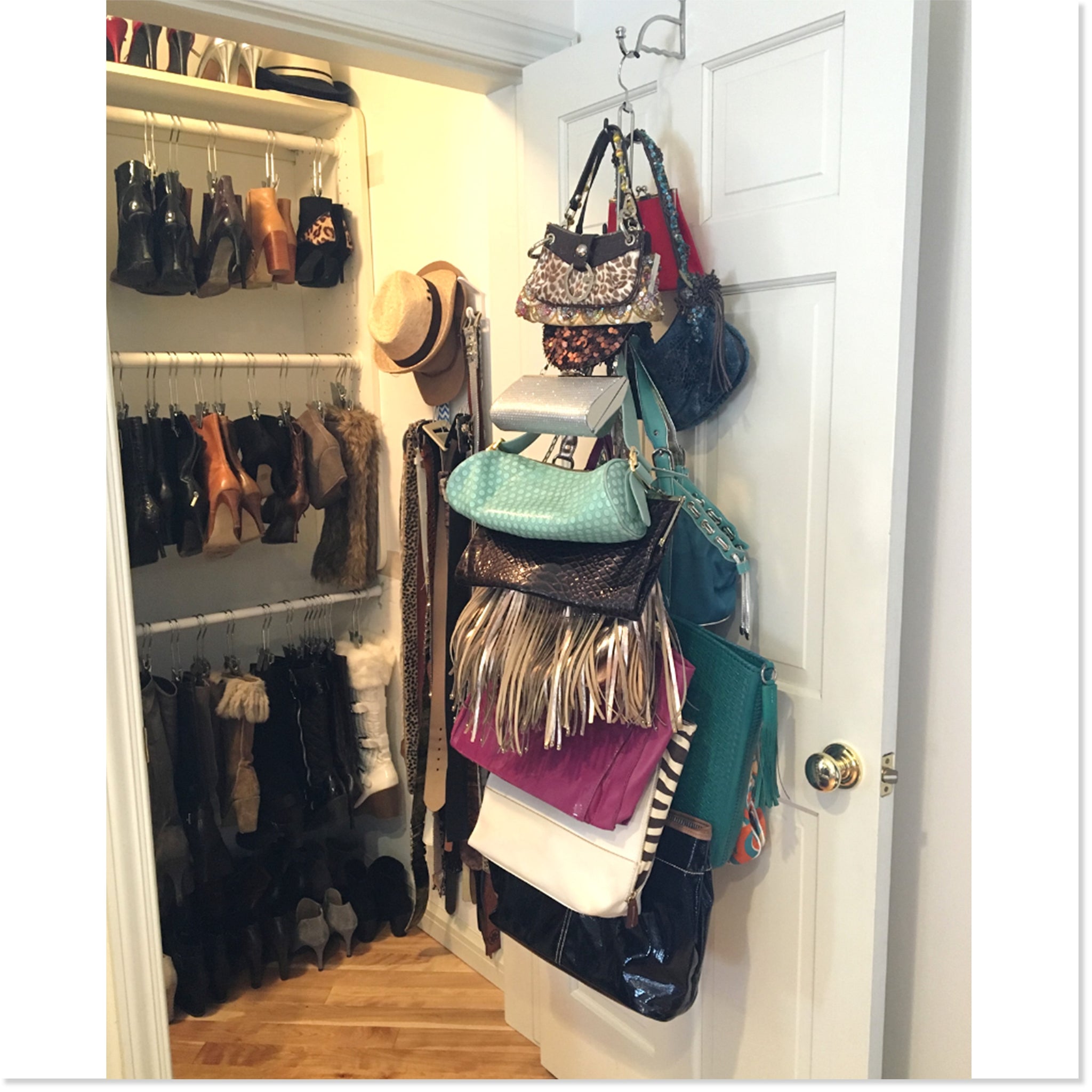 6 Pack Purse Hanger Hook Acrylic Bag Hanger Handbag Tote Bag Rack Holder  Closet Organizer Storage For Backpacks Satchels Purses Handbags Tote Holder  | SHEIN USA